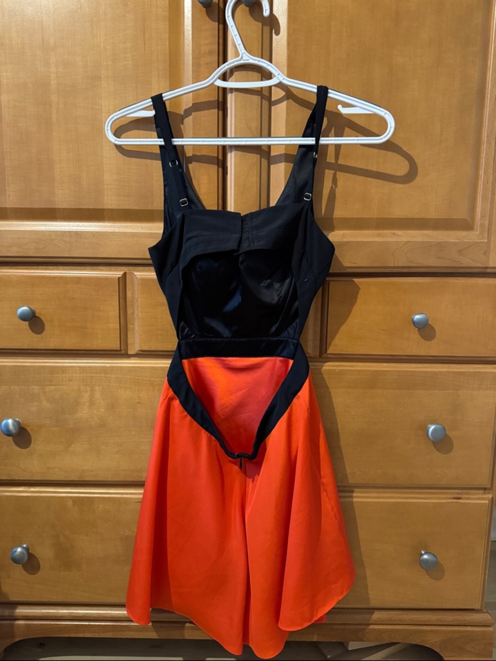 Guess Black Satin-Trim Dress